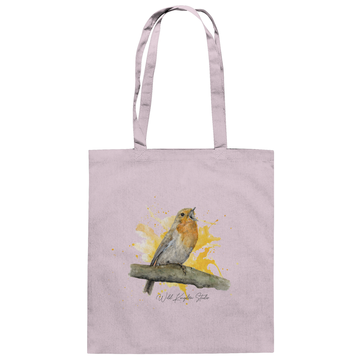 Rotkehlchen Splash - Baumwolltasche