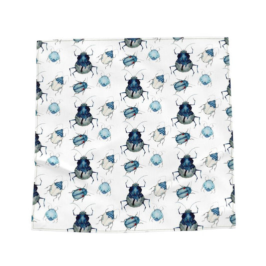 Bandana mit blauen Käfern