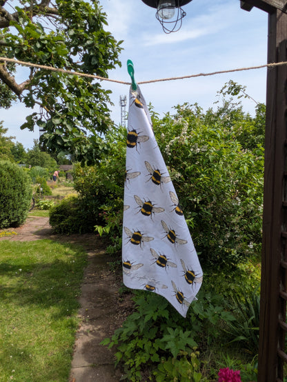 Geschirrhandtuch mit Hummel-Motiv