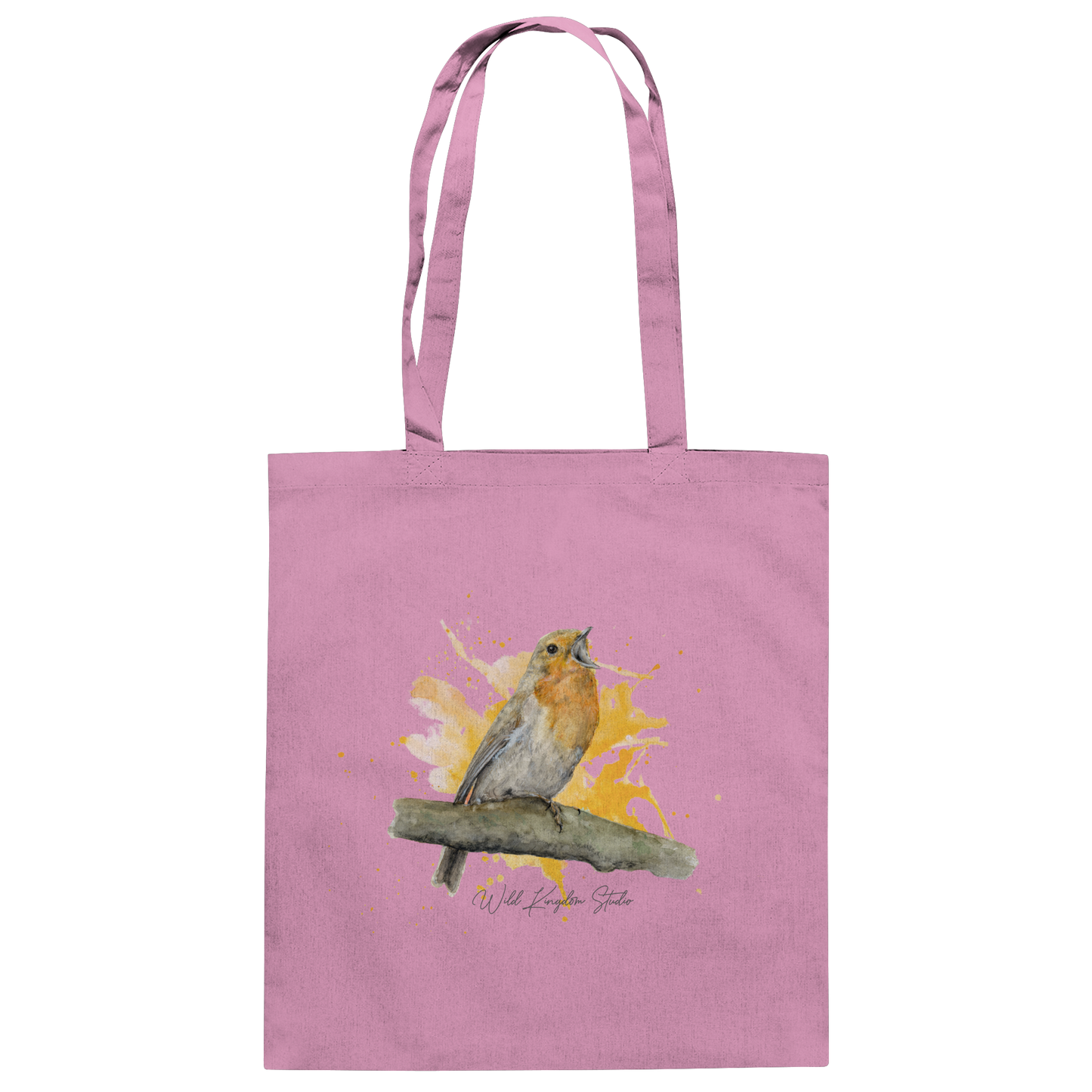 Rotkehlchen Splash - Baumwolltasche