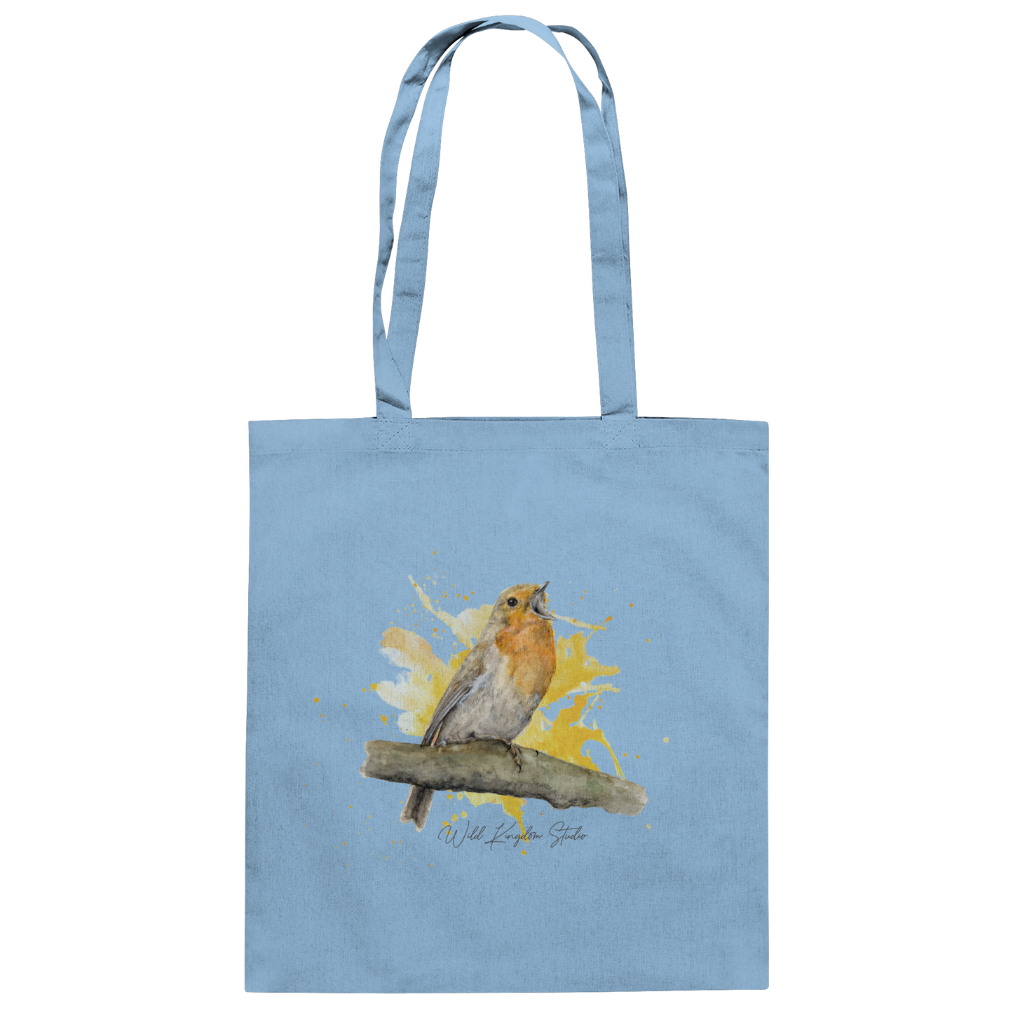 Rotkehlchen Splash - Baumwolltasche