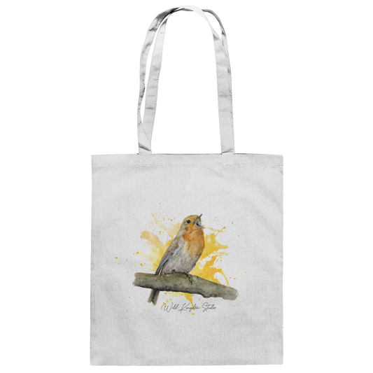 Rotkehlchen Splash - Baumwolltasche
