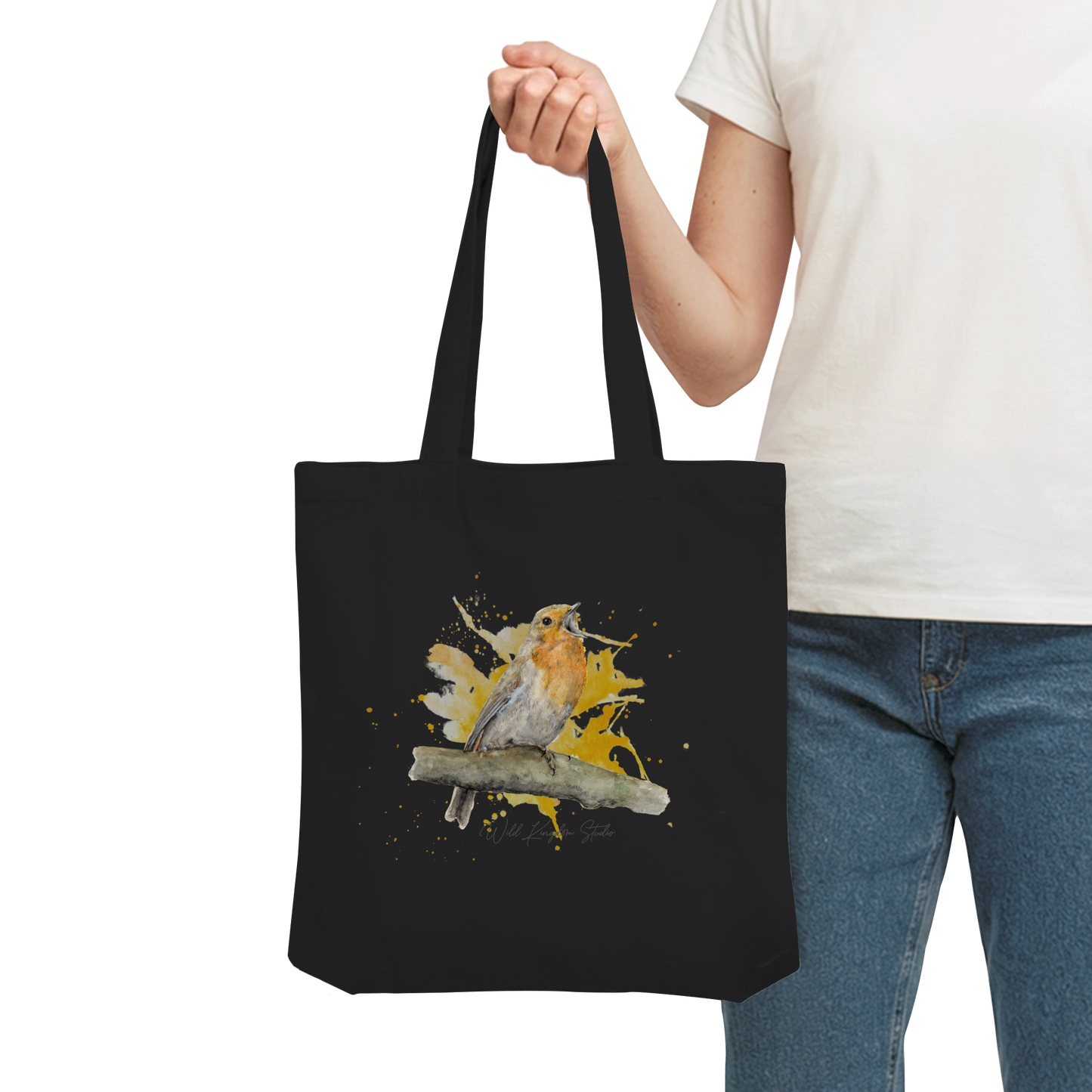 Rotkehlchen Splash - Organic Tote-Bag