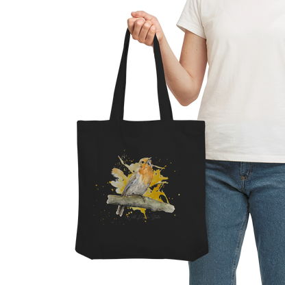 Rotkehlchen Splash - Organic Tote-Bag