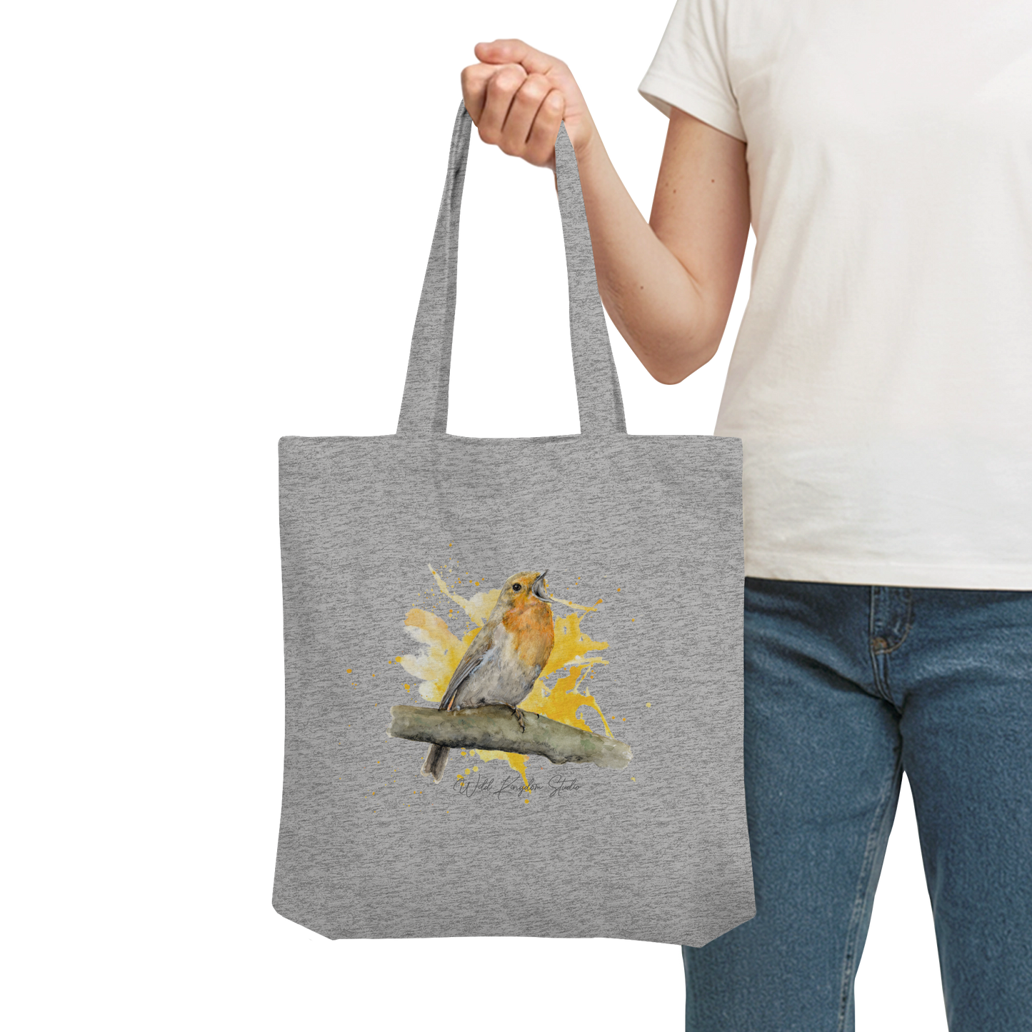 Rotkehlchen Splash - Organic Tote-Bag