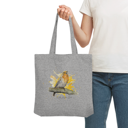 Rotkehlchen Splash - Organic Tote-Bag