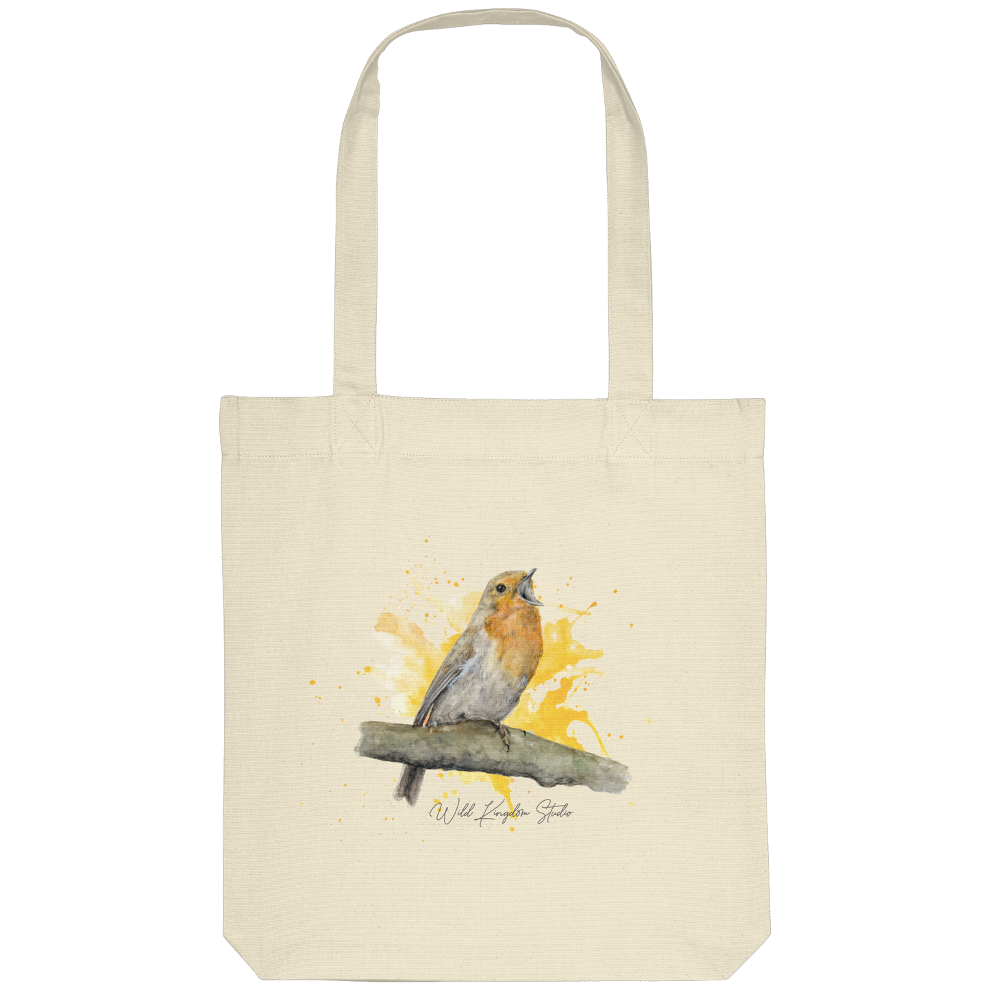 Rotkehlchen Splash - Organic Tote-Bag