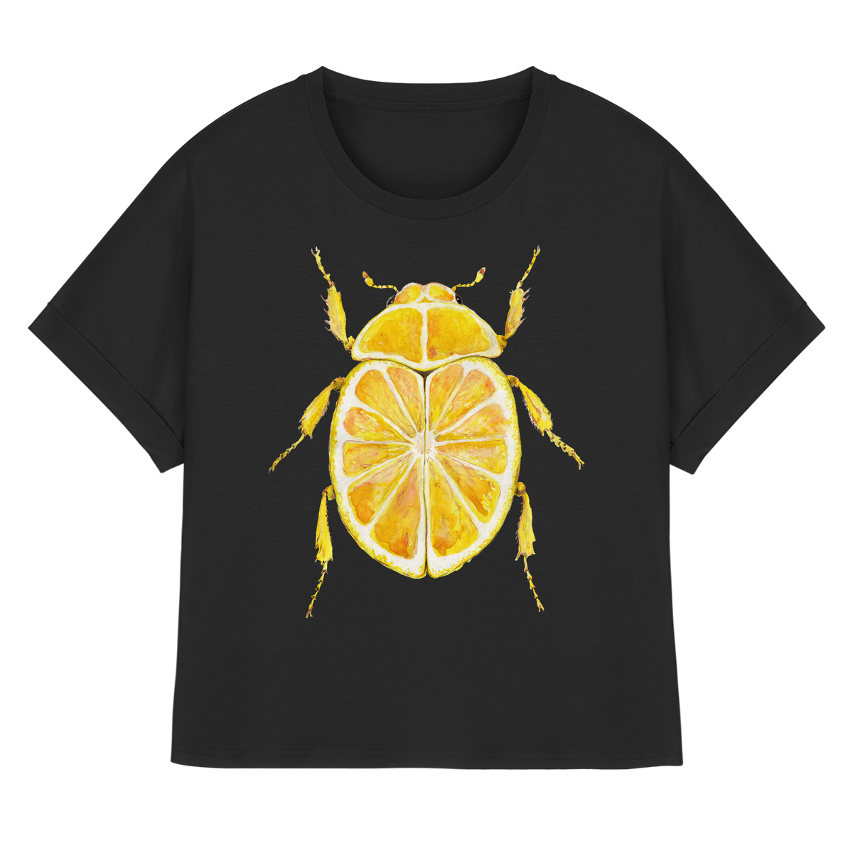 Zitronymus - Womens Organic Rolled Sleeves T-Shirt
