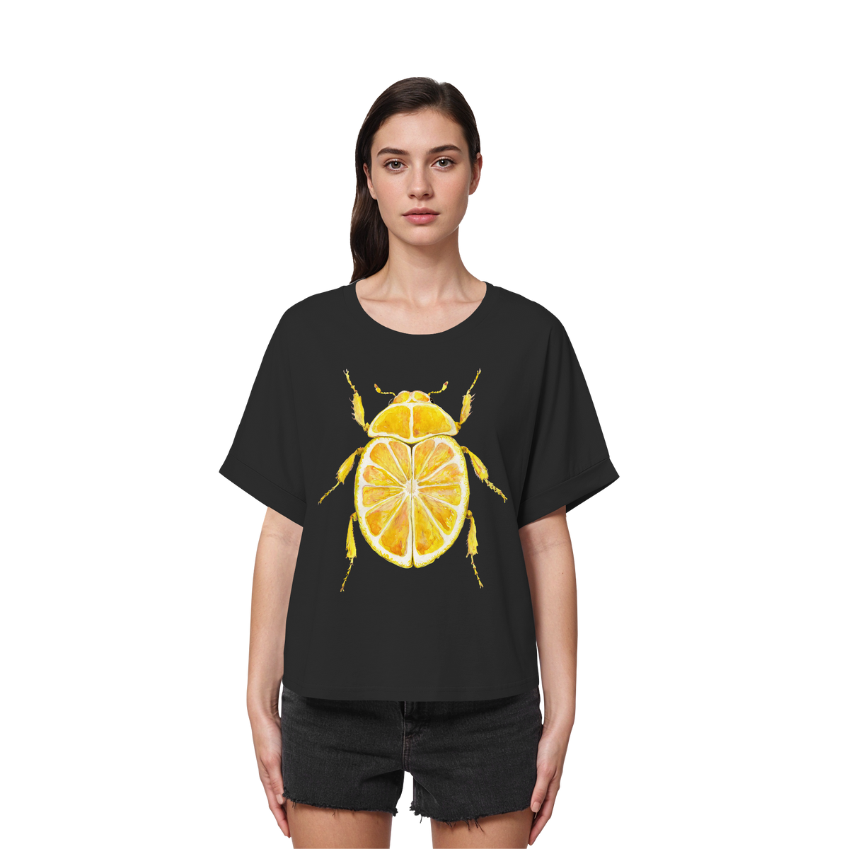 Zitronymus - Womens Organic Rolled Sleeves T-Shirt