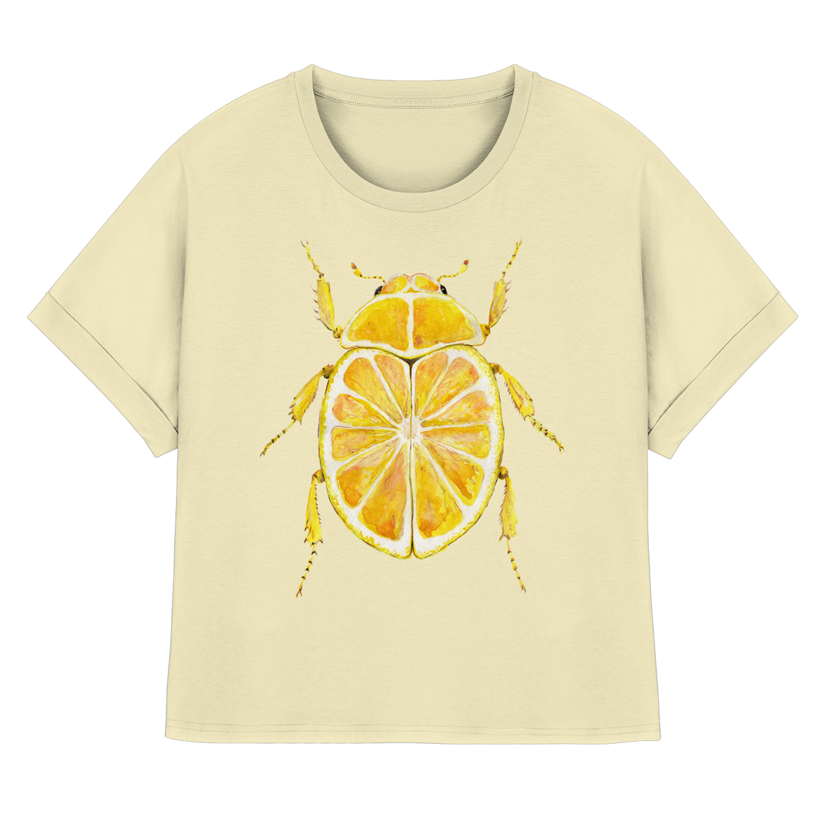 Zitronymus - Womens Organic Rolled Sleeves T-Shirt