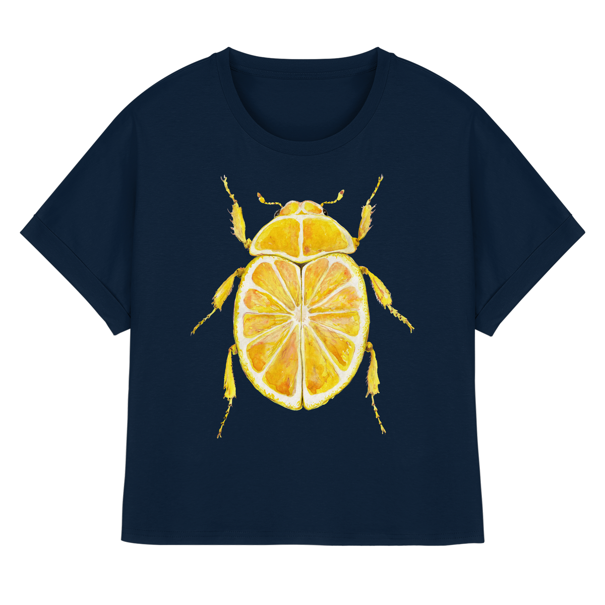 Zitronymus - Womens Organic Rolled Sleeves T-Shirt