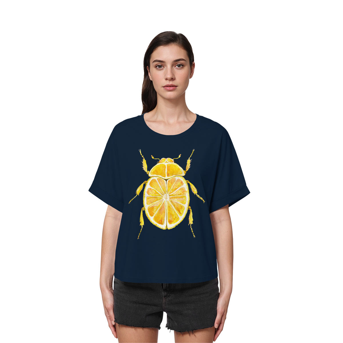 Zitronymus - Womens Organic Rolled Sleeves T-Shirt