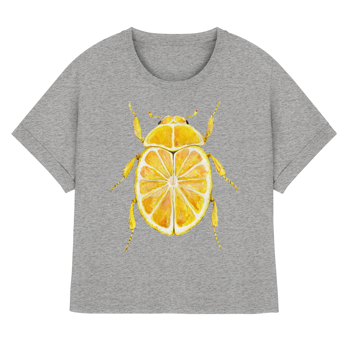 Zitronymus - Womens Organic Rolled Sleeves T-Shirt
