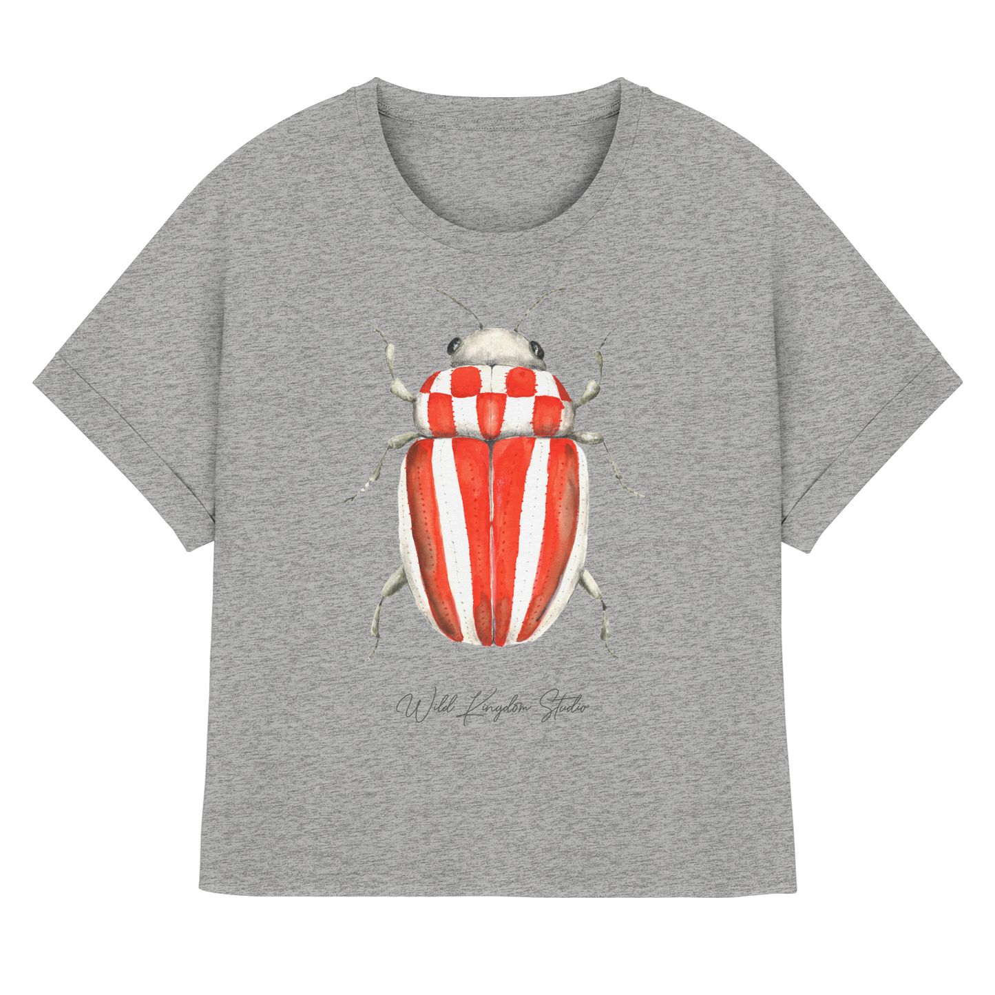 Speckflaggen Käfer - Womens Organic Rolled Sleeves T-Shirt