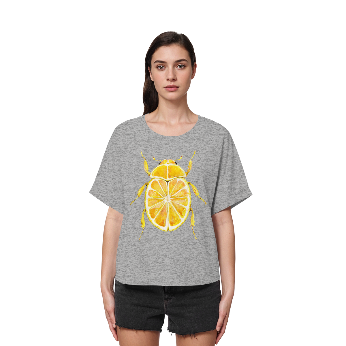 Zitronymus - Womens Organic Rolled Sleeves T-Shirt