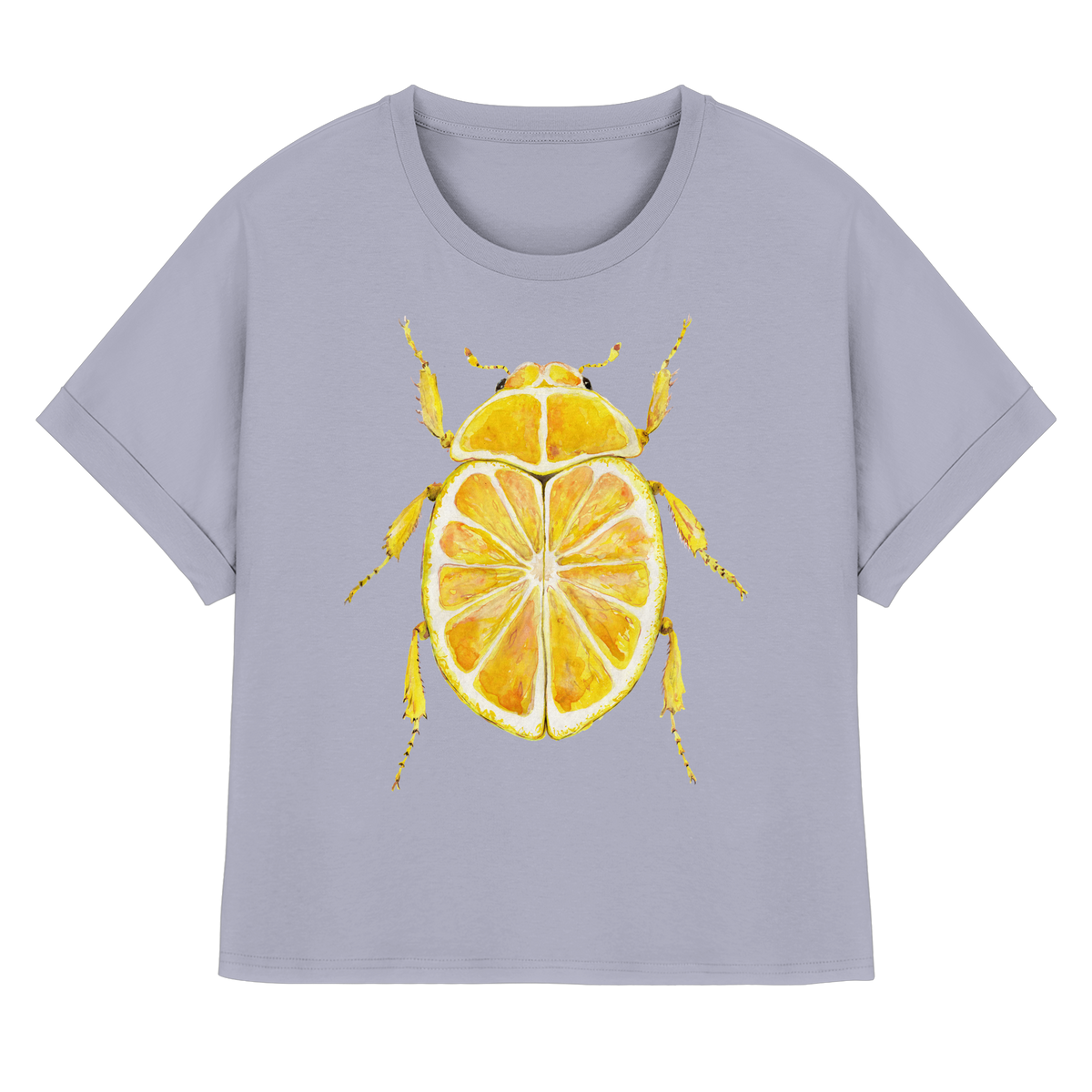 Zitronymus - Womens Organic Rolled Sleeves T-Shirt