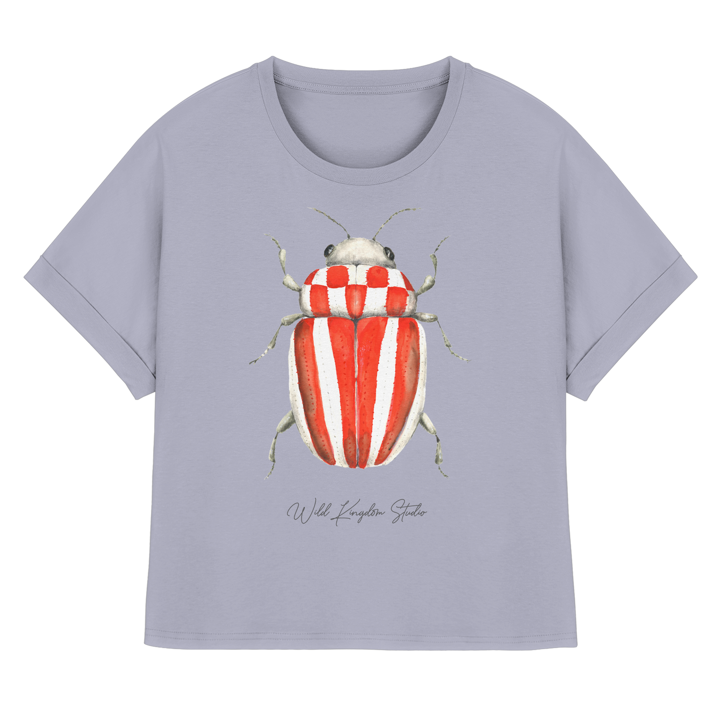 Speckflaggen Käfer - Womens Organic Rolled Sleeves T-Shirt