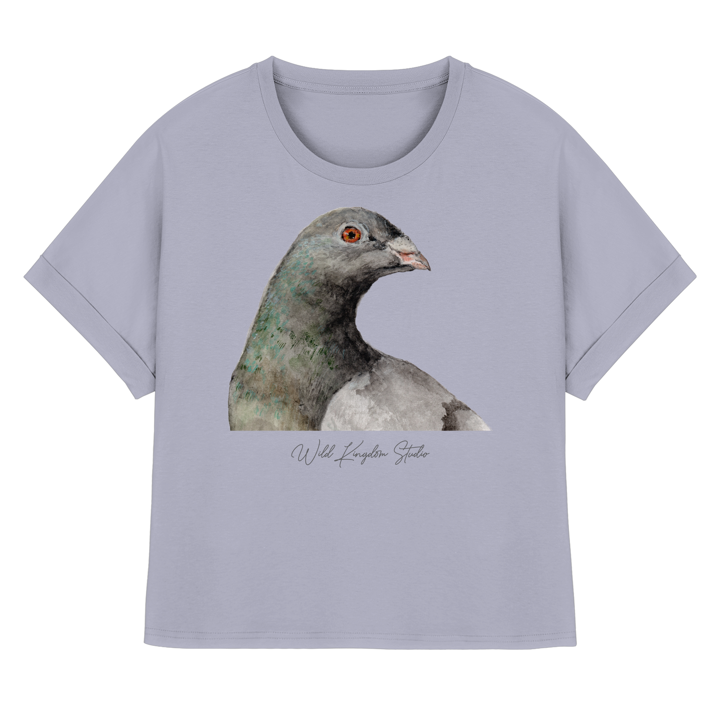 Taube - Womens Organic Rolled Sleeves T-Shirt