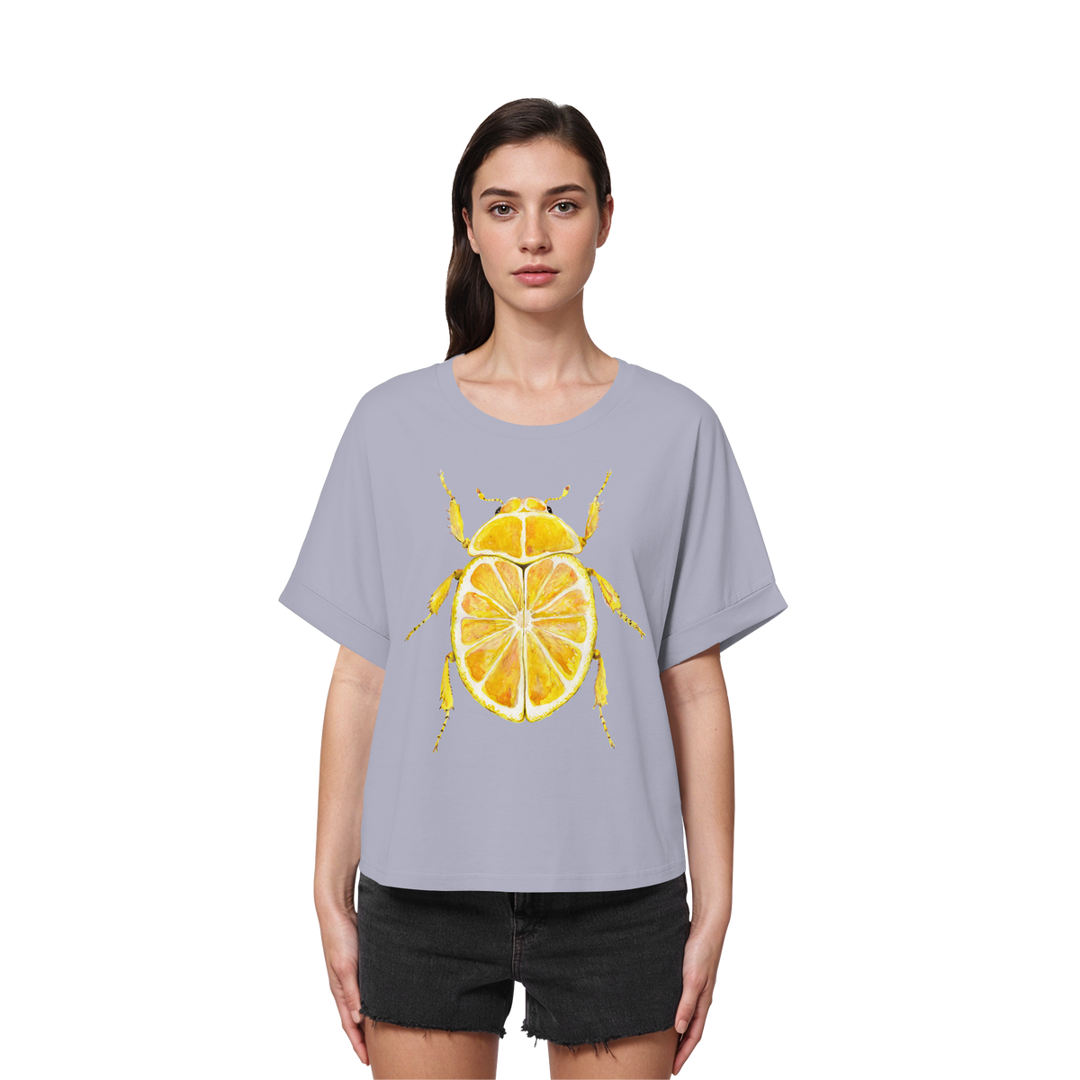 Zitronymus - Womens Organic Rolled Sleeves T-Shirt