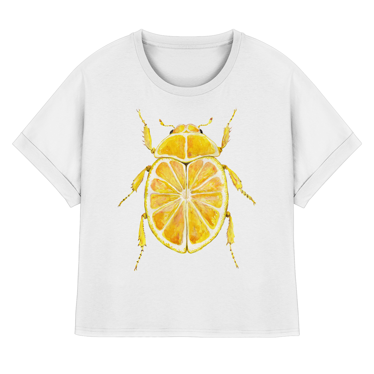 Zitronymus - Womens Organic Rolled Sleeves T-Shirt